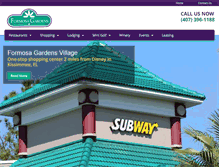 Tablet Screenshot of formosagardensvillage.com